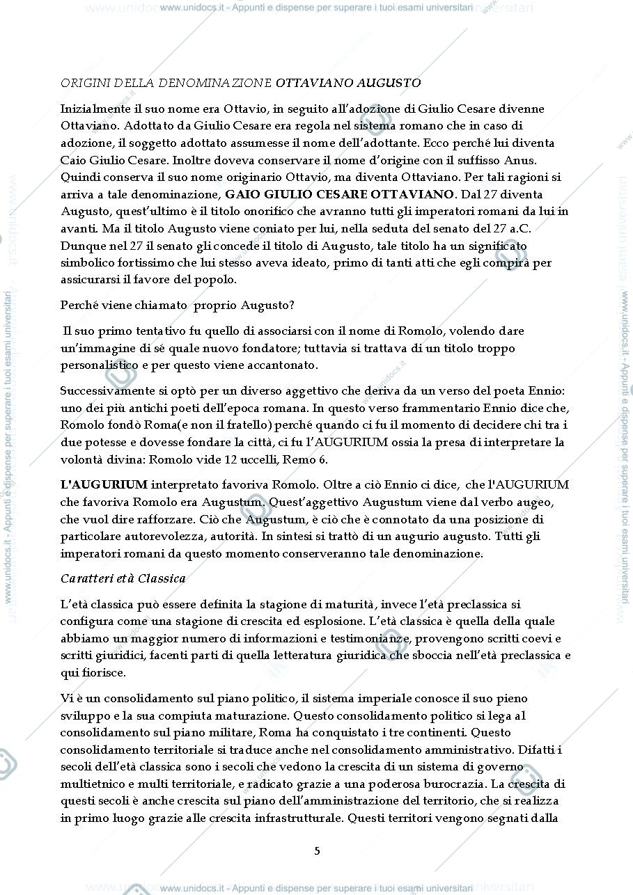 Anteprima pagina 5 — Istituzioni di Diritto Romano