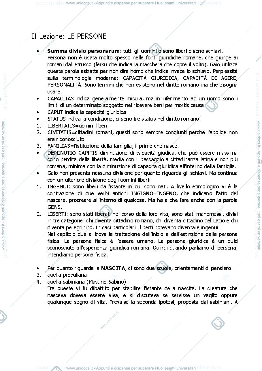 Anteprima pagina 4 — Dispensa Appunti di Istituzioni di Diritto Romano