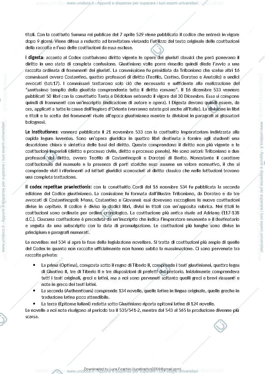 Anteprima pagina 2 — Dispensa di istituzioni di diritto romano