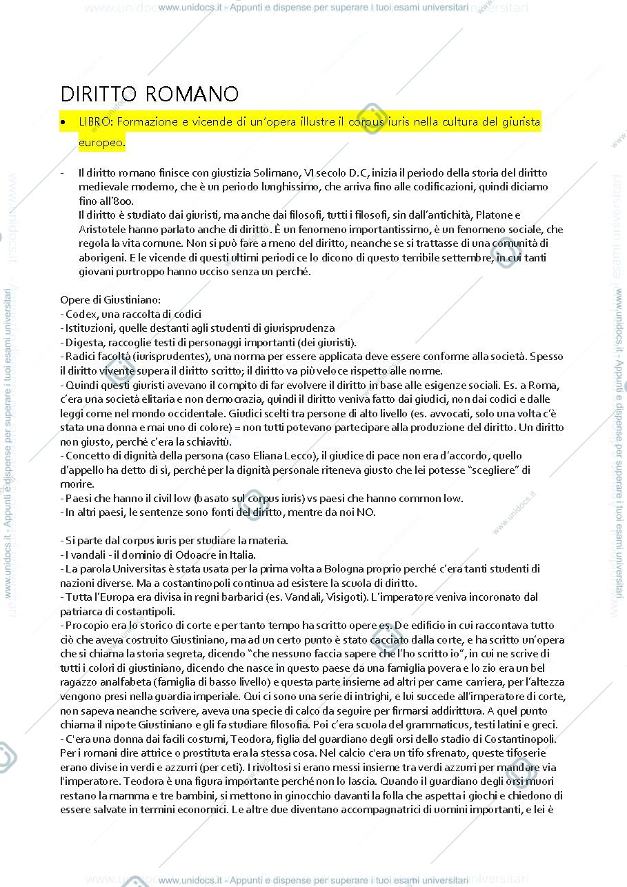 Anteprima pagina 1 — APPUNTI 