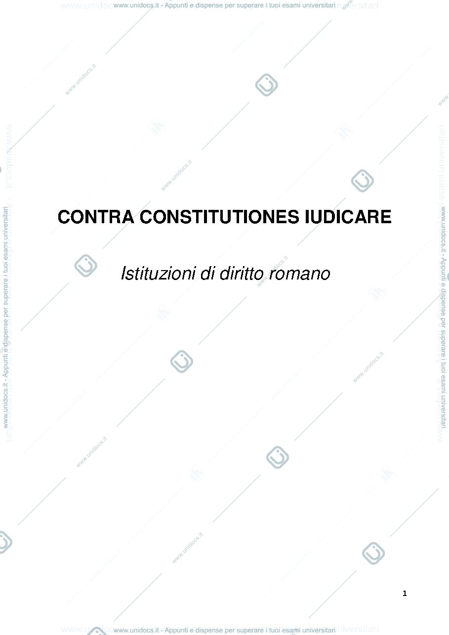 Anteprima pagina 1 — CONTRA CONSTITUTIONES IUDICARE