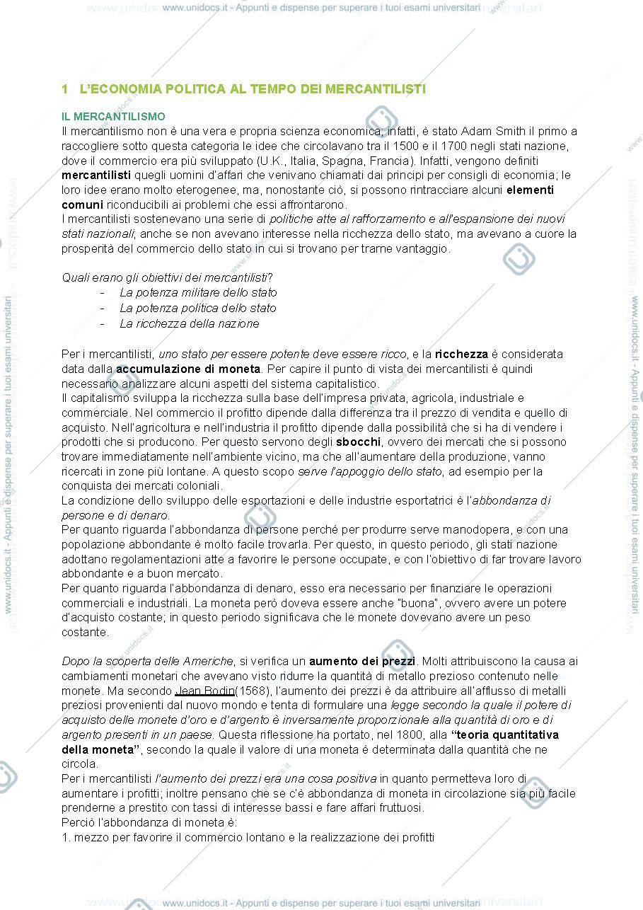 Anteprima pagina 1 — appunti completi istituzioni di economia politica 1 a.a. 2021/22 prof. Caldari
