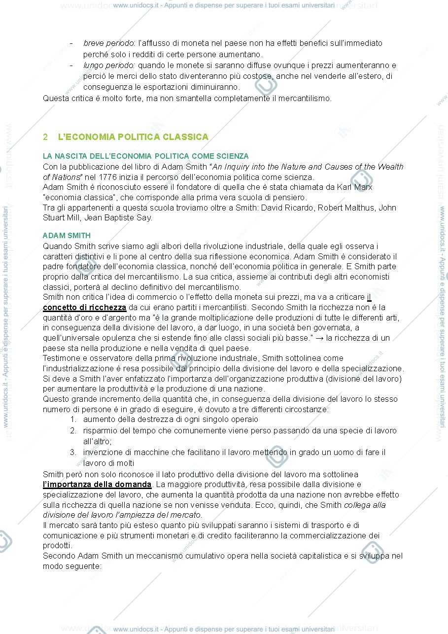 Anteprima pagina 3 — appunti completi istituzioni di economia politica 1 a.a. 2021/22 prof. Caldari