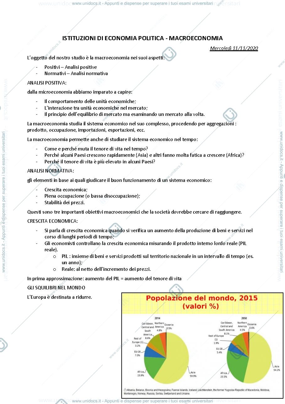 Anteprima pagina 1 — macroeconomia