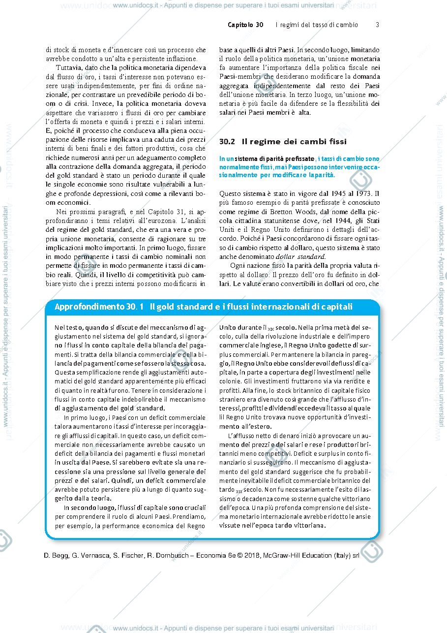 Anteprima pagina 3 — I regimi del tasso di cambio