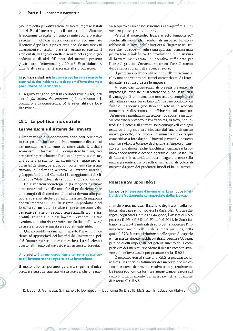 Anteprima pagina 2 — La politica industriale 