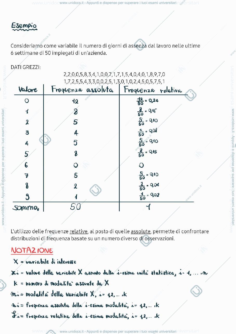 Anteprima pagina 3 — Appunti statistica