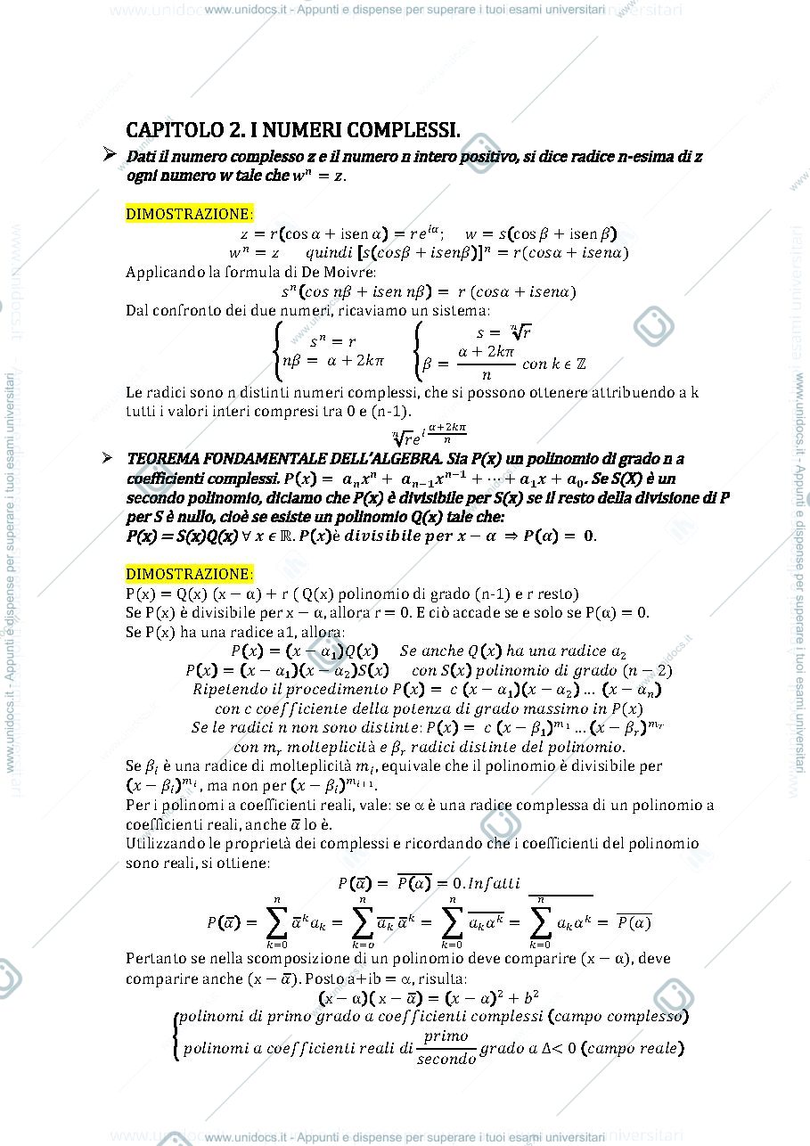 Anteprima pagina 2 — Dimostrazioni analisi 1