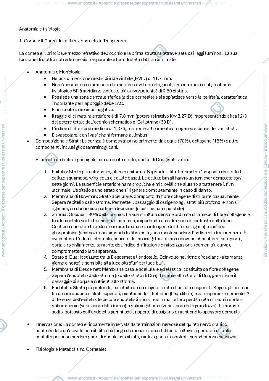 Anteprima pagina 1 — Contatologia appunti completi