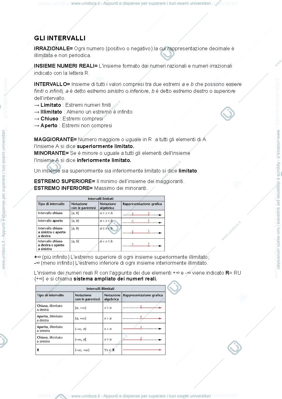 Anteprima pagina 1 — Matematica I