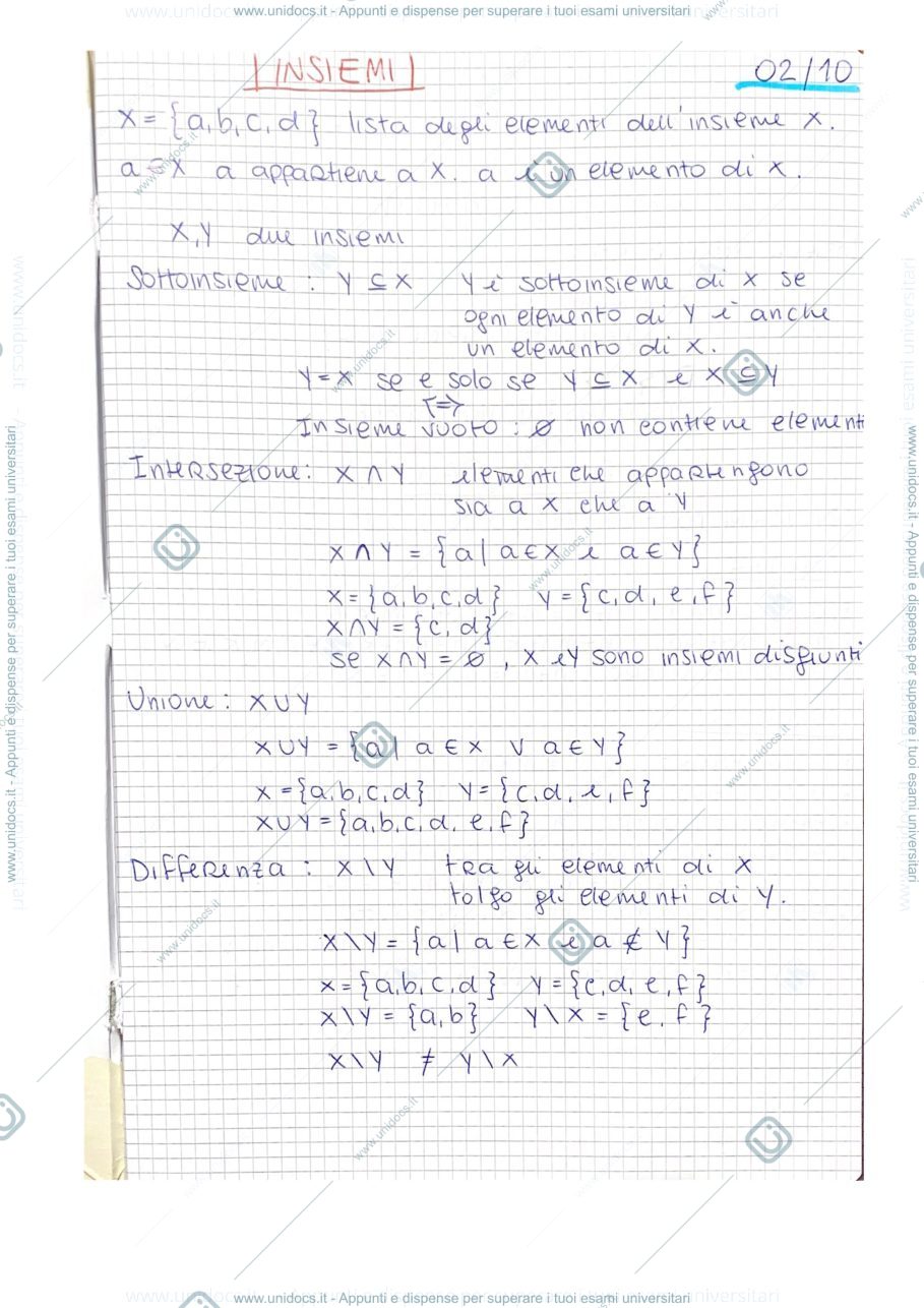 Anteprima pagina 1 — Istituzioni di matematica 