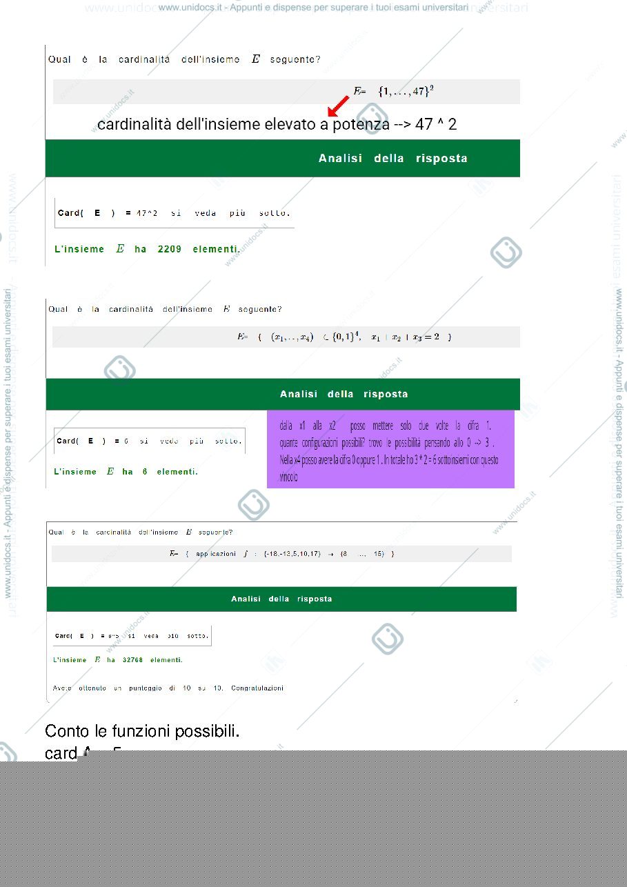 Anteprima pagina 2 — Esercizi per esame di istituzioni matematiche 