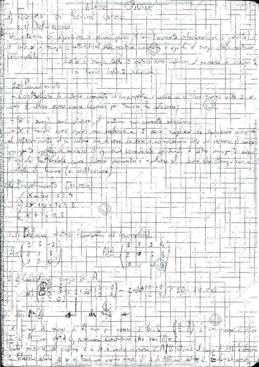 Anteprima pagina 1 — Analisi Matematiche - Prof. Gronchi
