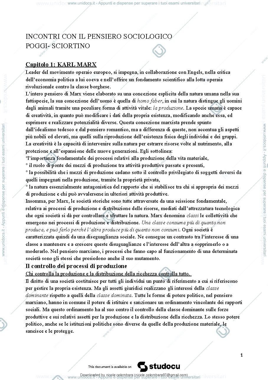 Anteprima pagina 2 — Incontro con il pensiero sociologico 
