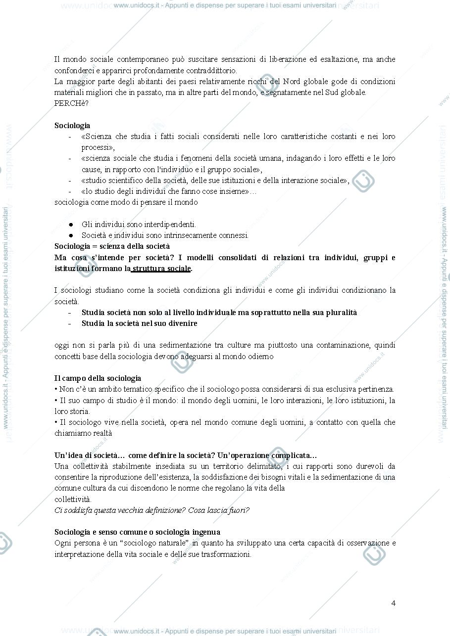 Anteprima pagina 4 — Appunti istituzioni di sociologia