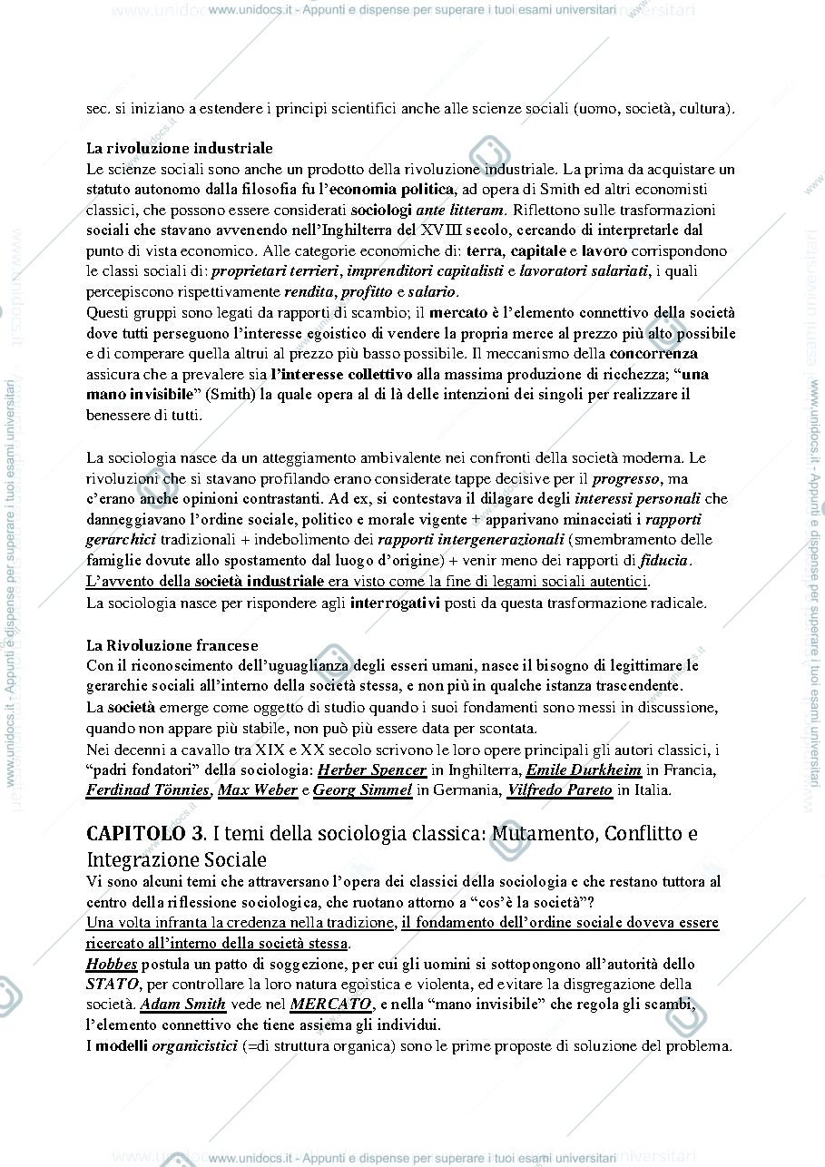 Anteprima pagina 2 — Riassunto - Incontro con la Sociologia
