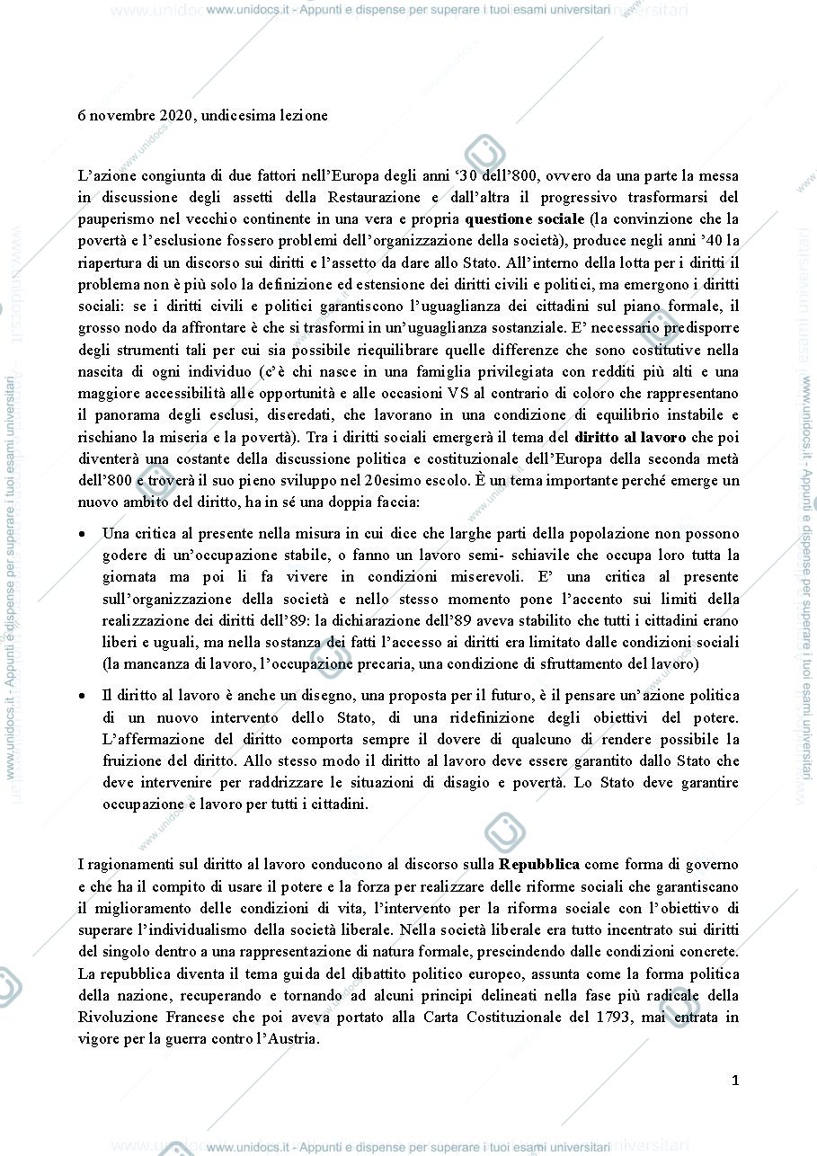 Anteprima pagina 1 — Istituzioni di storia contemporanea
