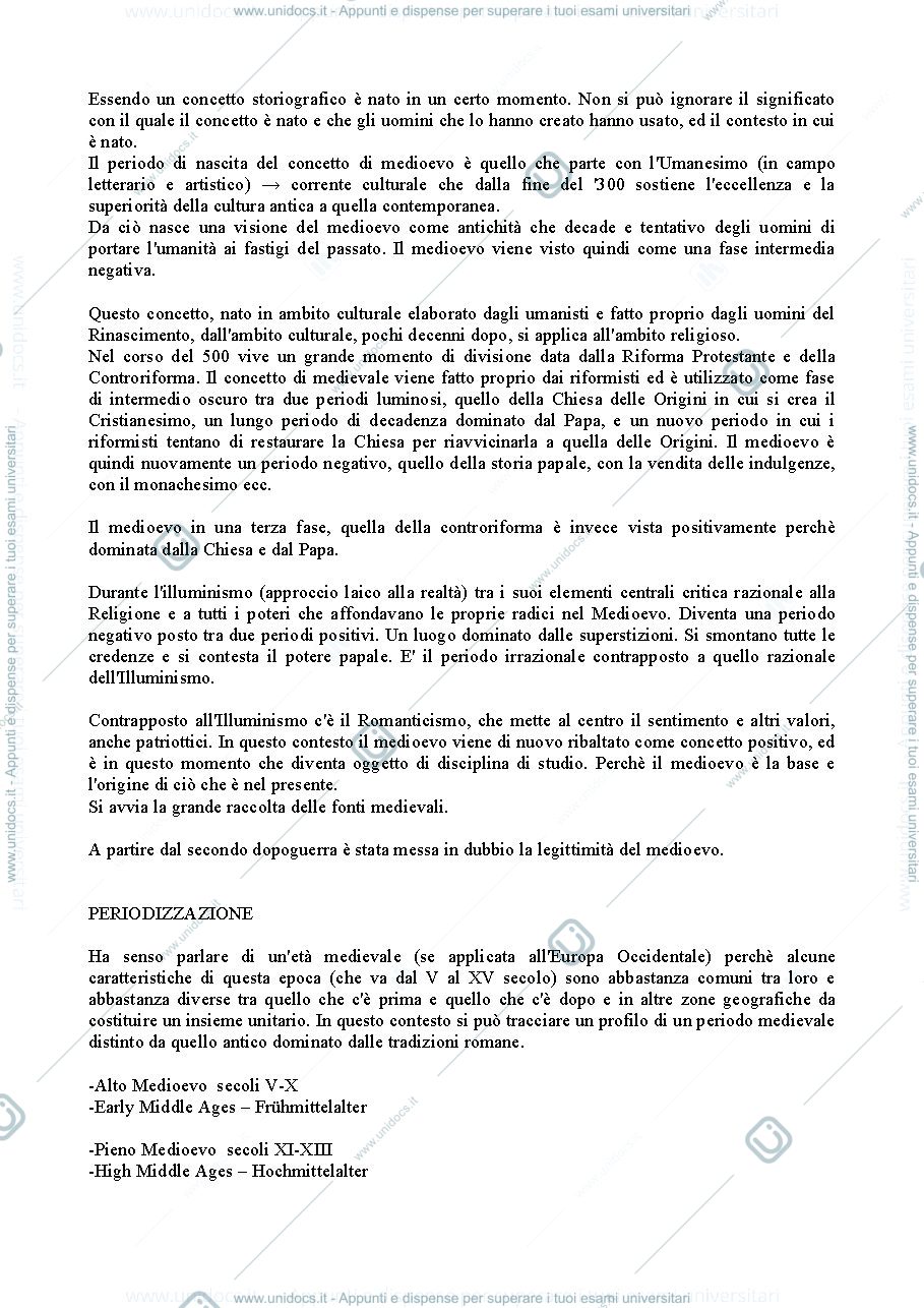 Anteprima pagina 3 — Appunti di Istituzioni di Storia Medievale