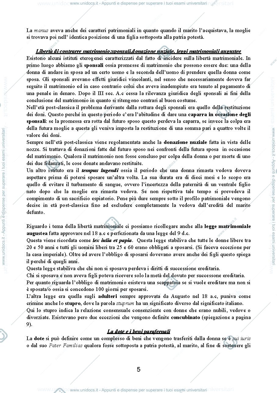 Anteprima pagina 5 — Riassunto libro Istituzioni diritto romano