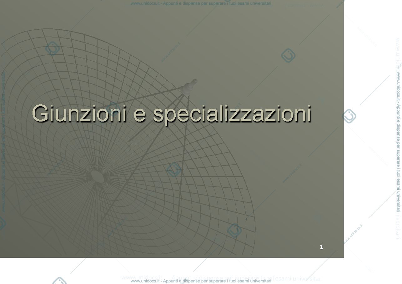 Anteprima pagina 1 — Differenziazioni e giunzioni