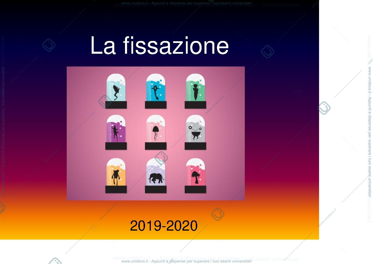 Anteprima pagina 1 — Fissazione