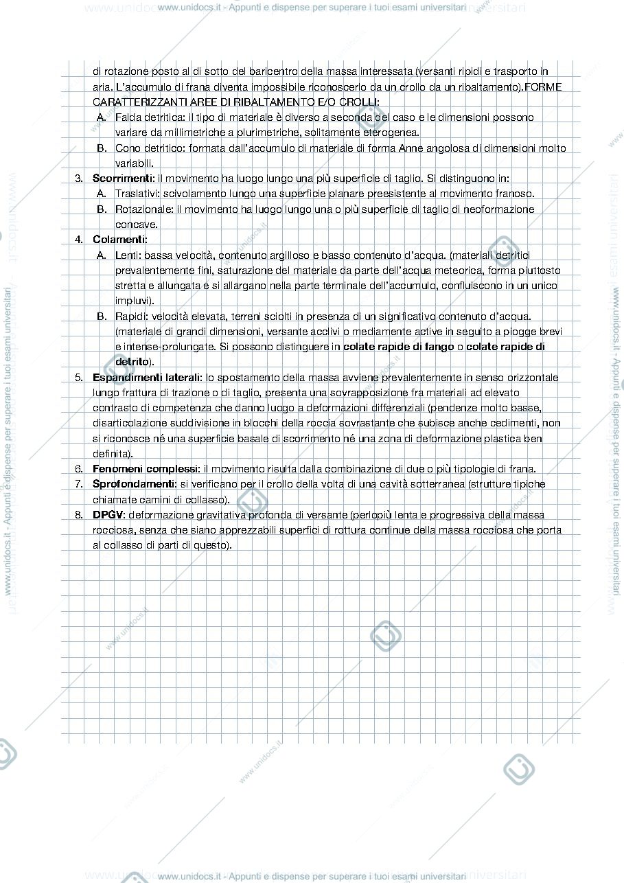 Anteprima pagina 3 — Appunti lezioni Geologia e idrogeologia