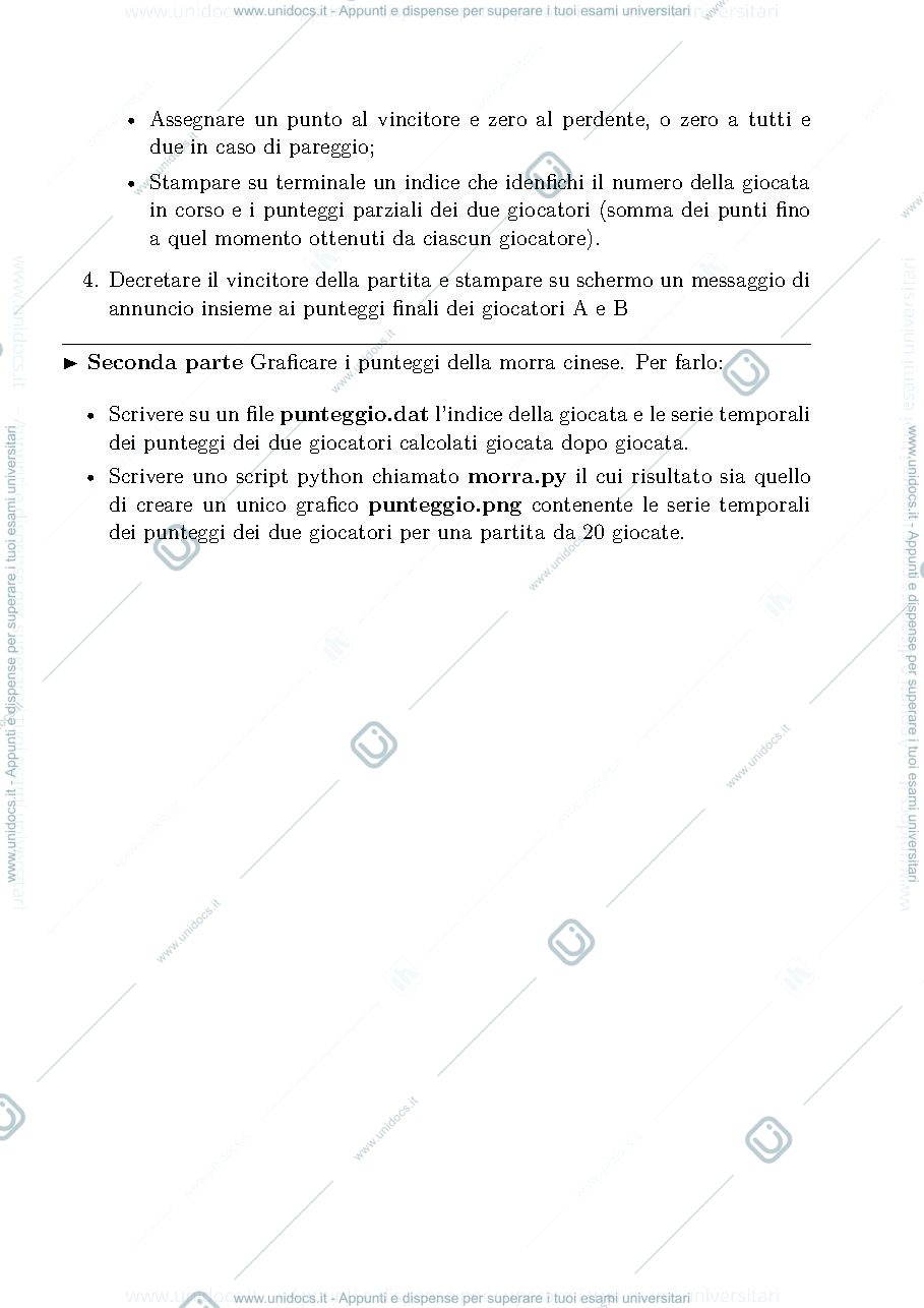 Anteprima pagina 2 — Esercitazione con programma eseguibile in C + script in Python.