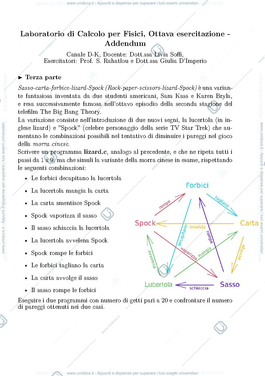 Anteprima pagina 3 — Esercitazione con programma eseguibile in C + script in Python.