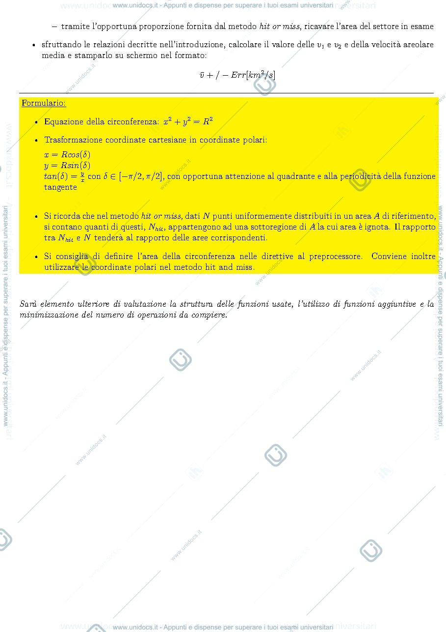 Anteprima pagina 2 — Esercitazione con programma eseguibile in C + programma in Python.