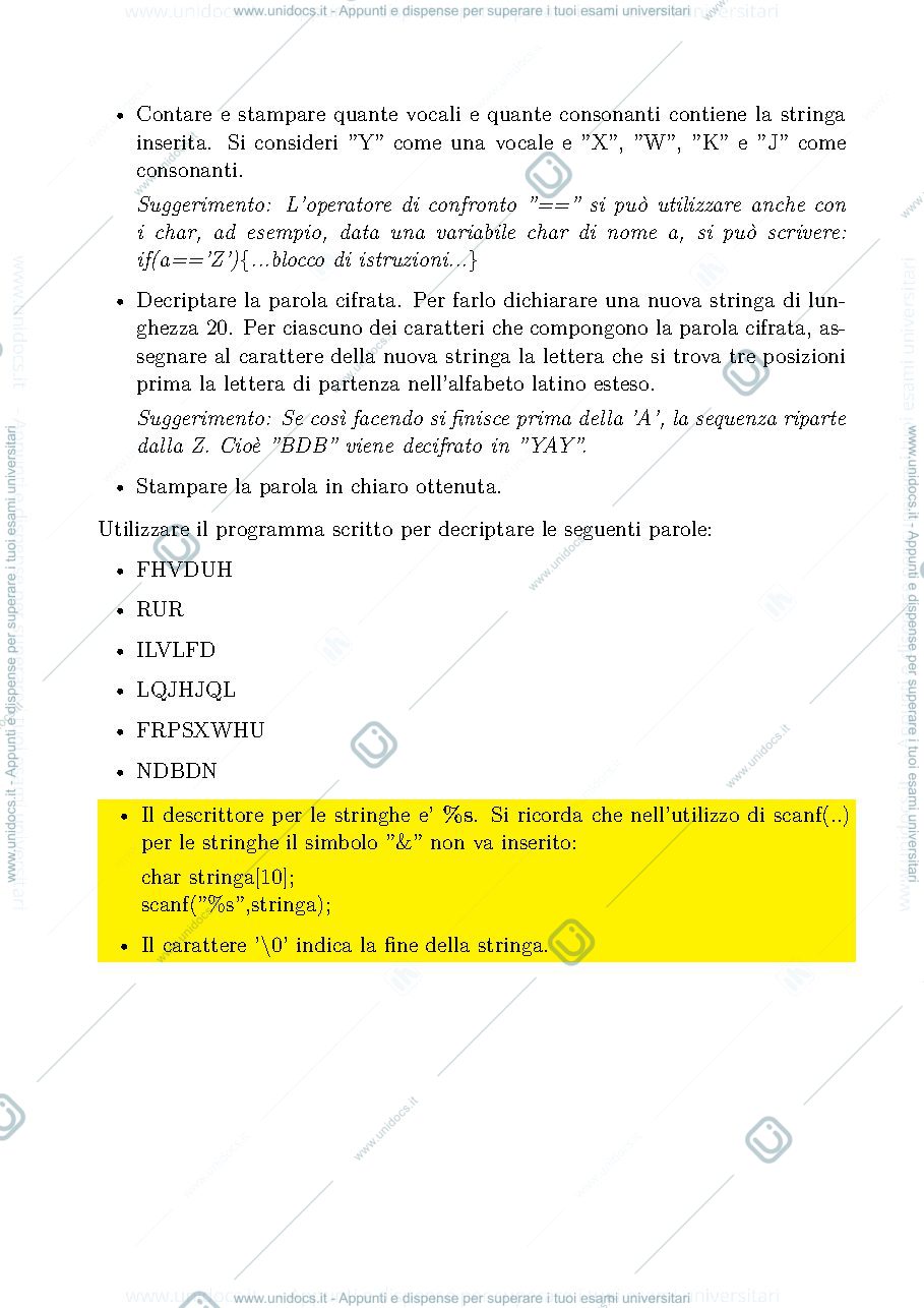 Anteprima pagina 2 — Esercitazioni con programmi in C eseguibili