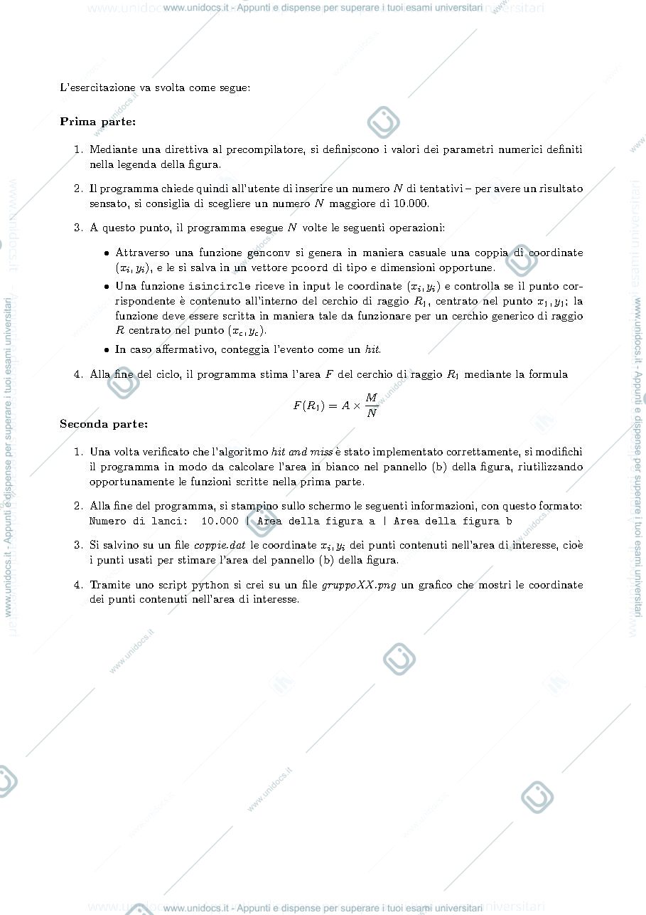 Anteprima pagina 2 — Esercitazione programma in C + script in Python