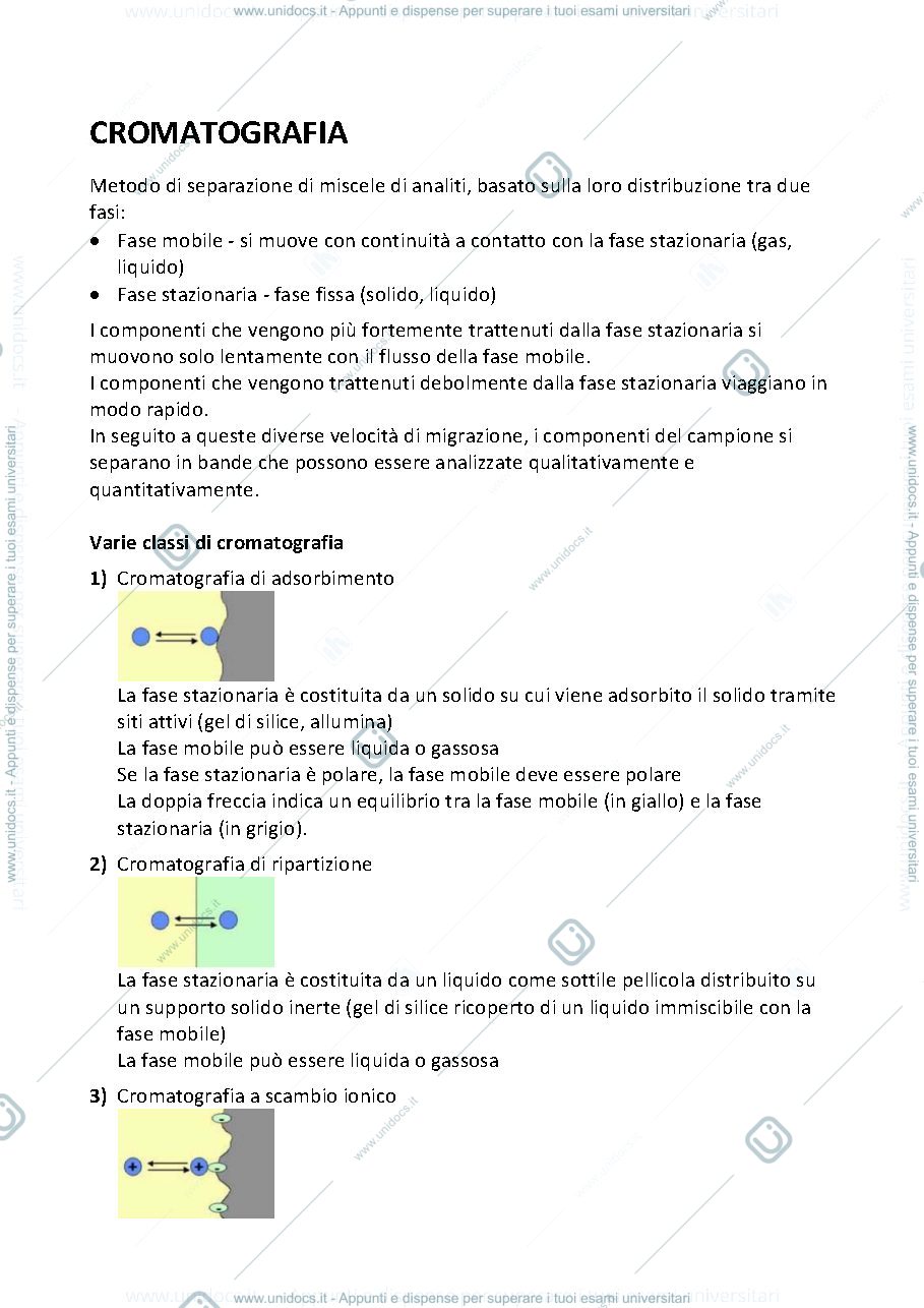 Anteprima pagina 1 — TEORIA CHIMICA ANALITICA 2 E LABORATORIO