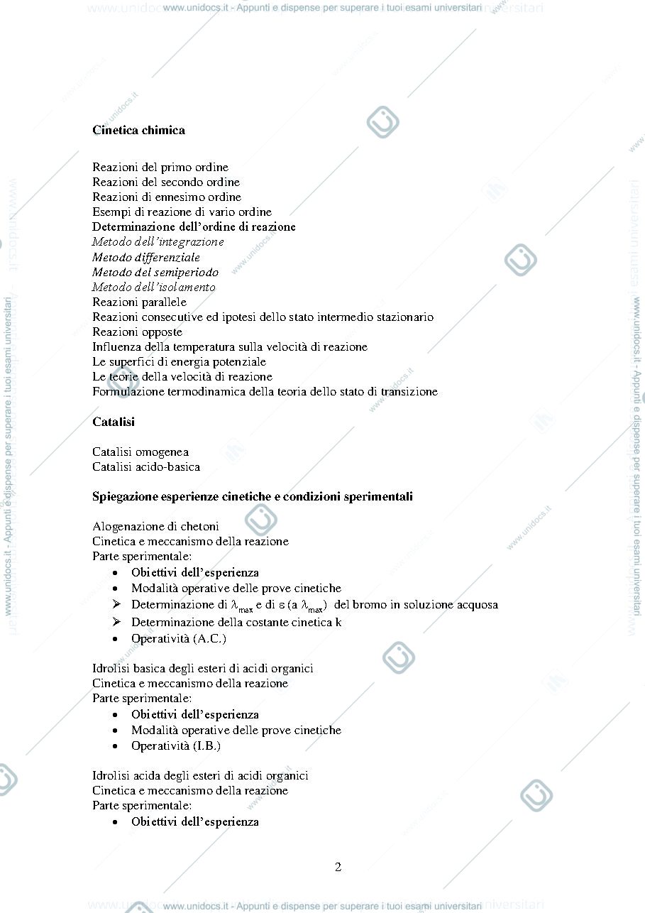 Anteprima pagina 2 — LABORATORIO DI CHIMICA FISICA Corso di Laurea in Chimica Industriale