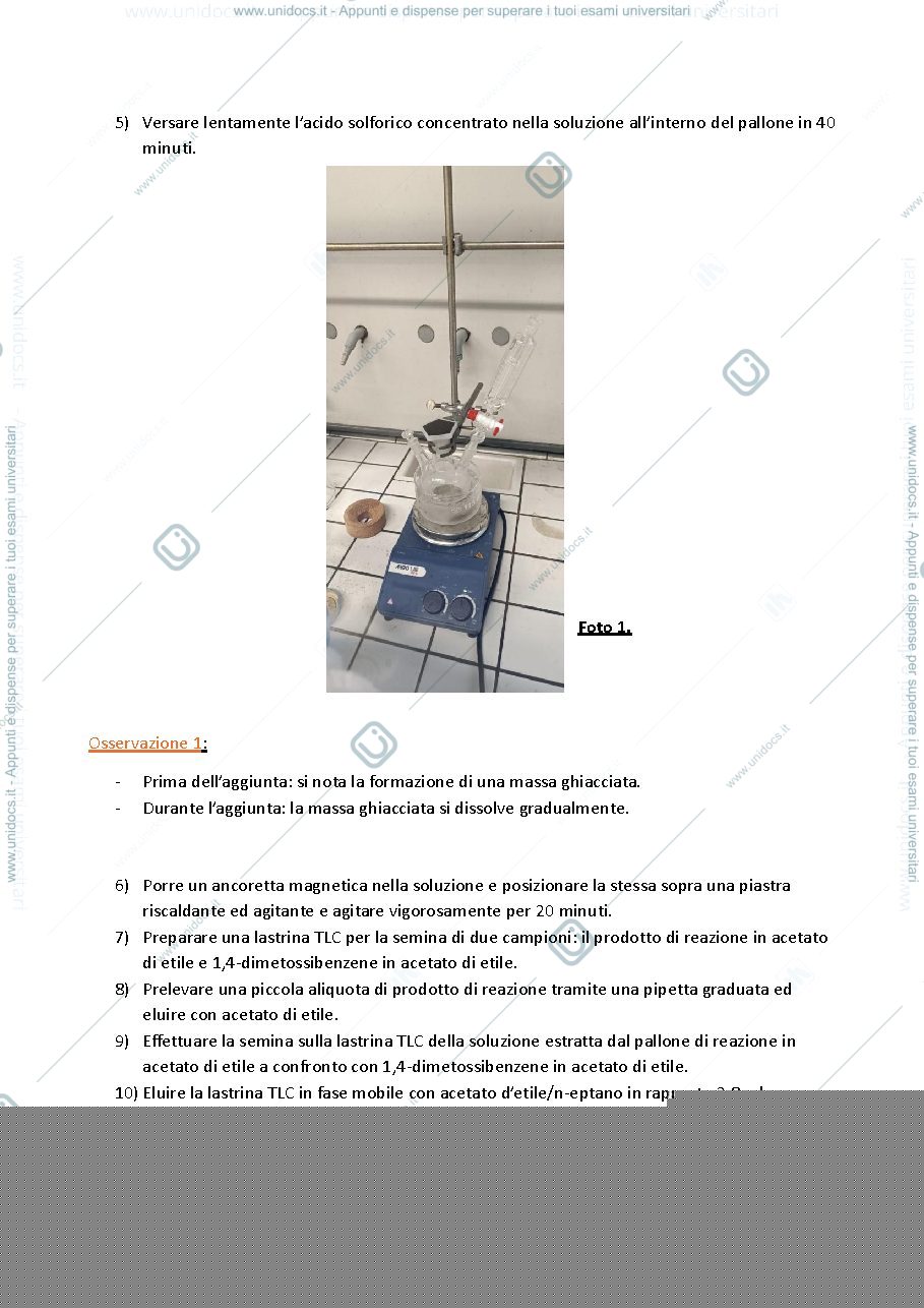 Anteprima pagina 2 — Relazioni laboratorio di chimica organica