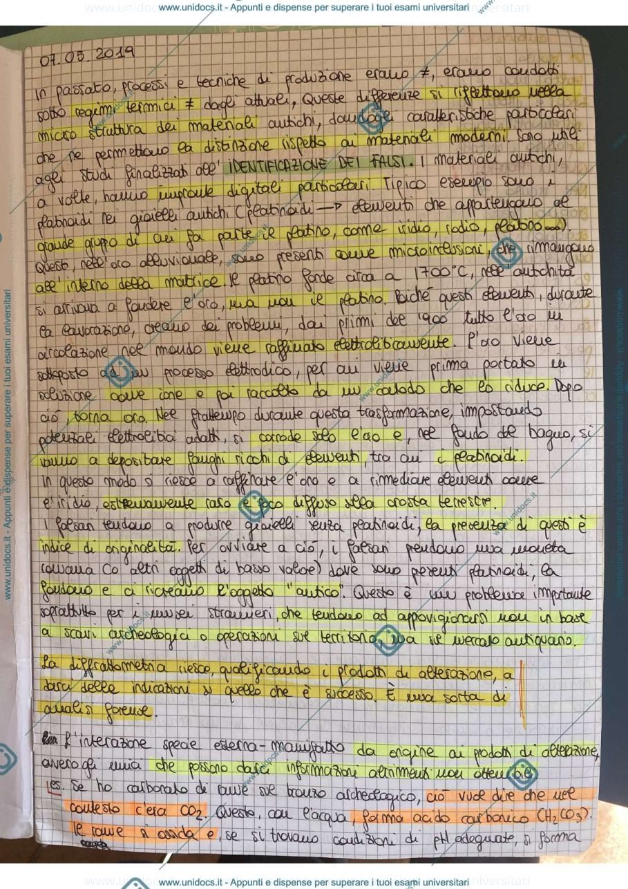 Anteprima pagina 1 — Diffrattometria