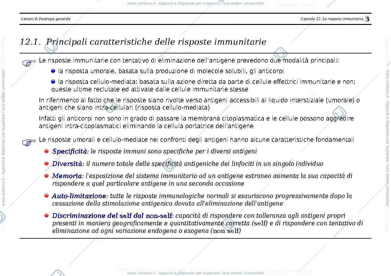 Anteprima pagina 3 — risposta immunitaria