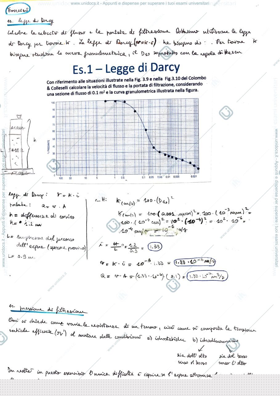 Anteprima pagina 4 — Esercizi di Geotecnica