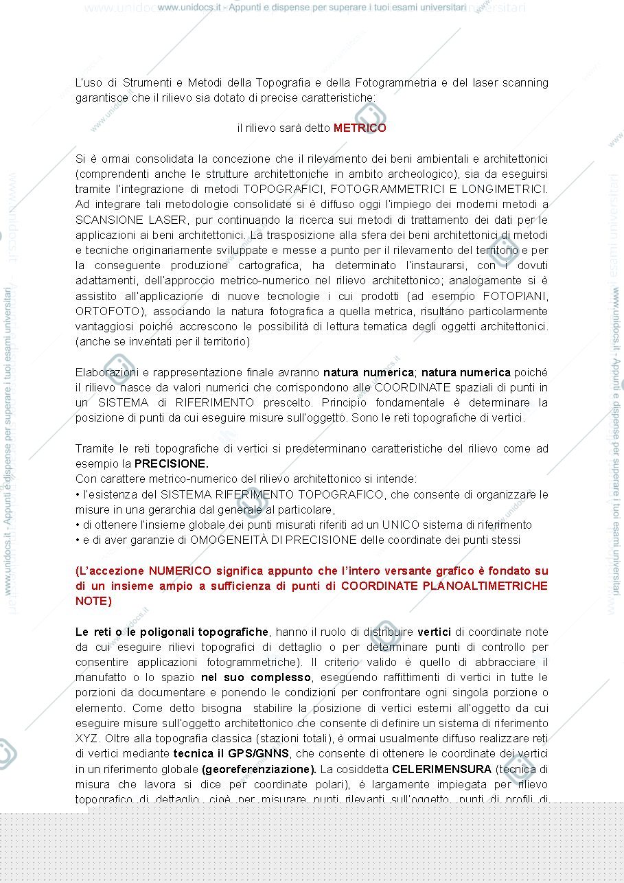 Anteprima pagina 4 — APPUNTI DI LABORATORIO DI GEOMATICA PER LA MODELLAZIONE ARCHITETTONICA - PROF. SPANO'