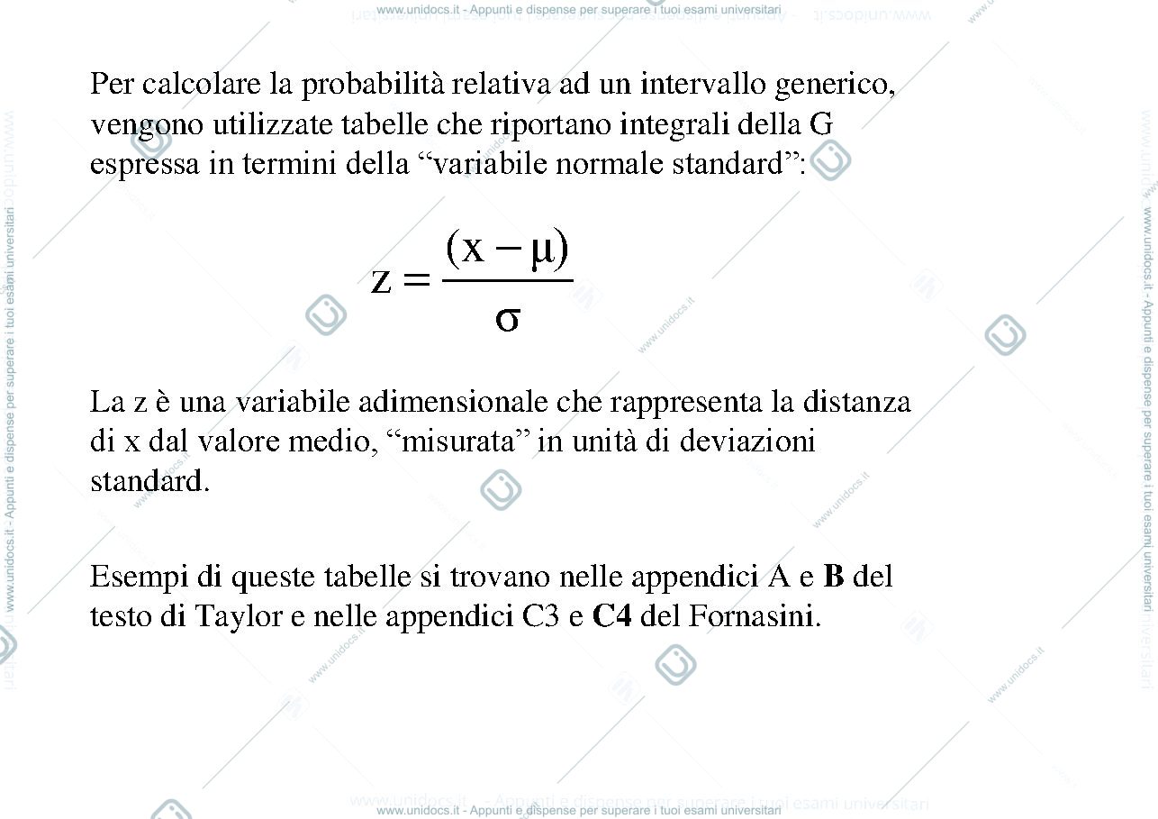 Anteprima pagina 1 — Esempi ed esercizi sulla distribuzioni di variabili casuali