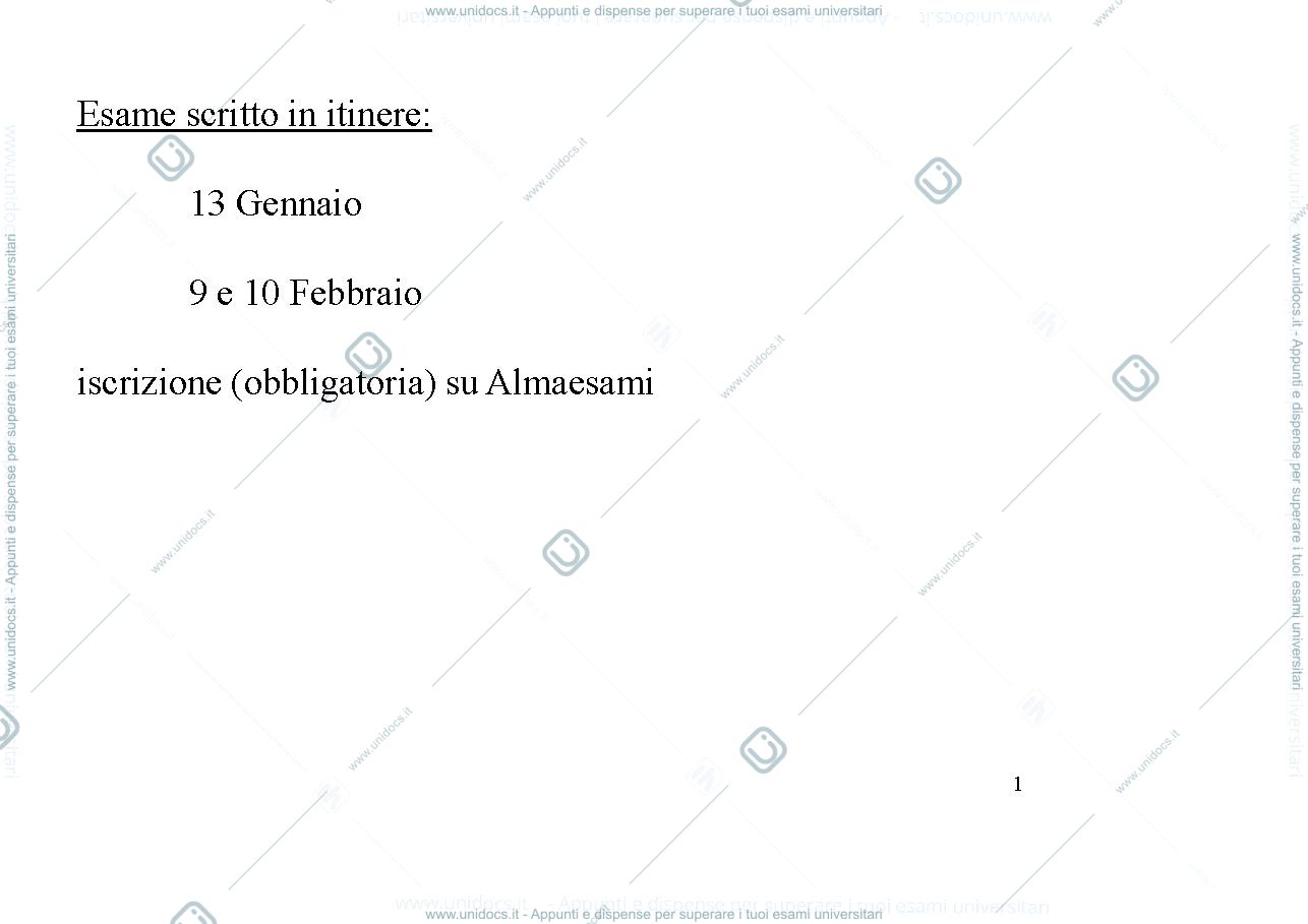 Anteprima pagina 1 — Problemi preparatori all'esame