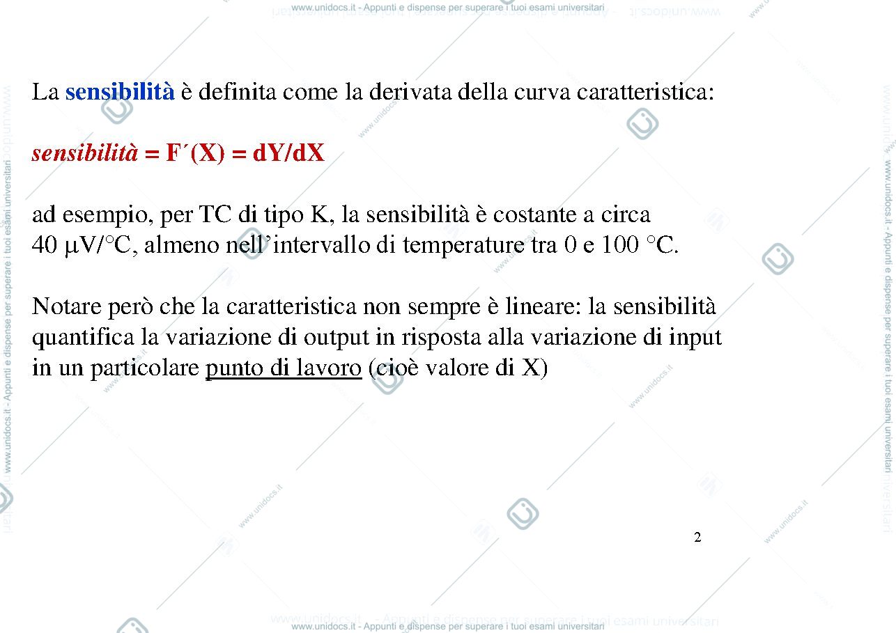 Anteprima pagina 2 — La catena di misura. Funzioni di probabilità di variabili discrete. 