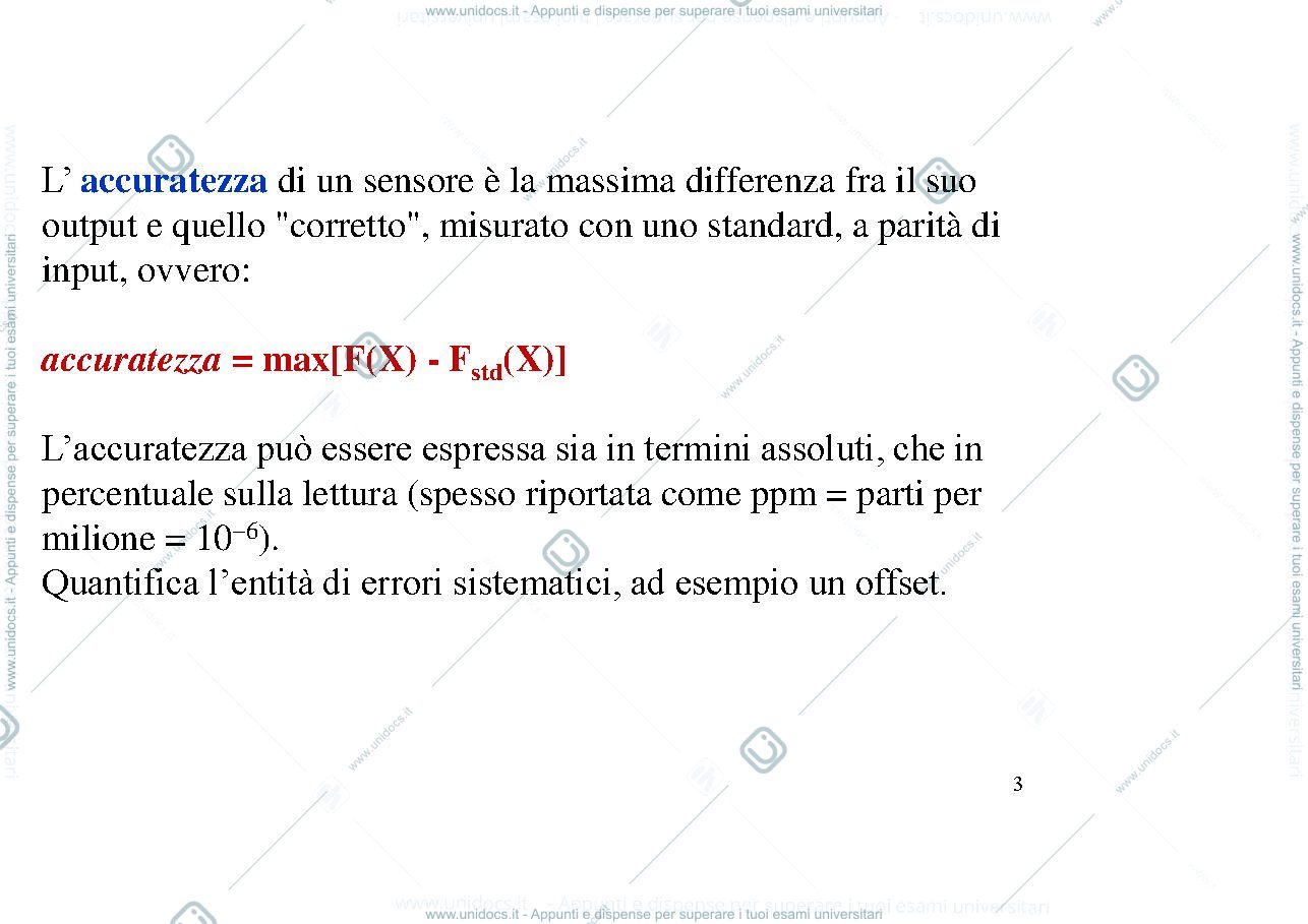 Anteprima pagina 3 — La catena di misura. Funzioni di probabilità di variabili discrete. 