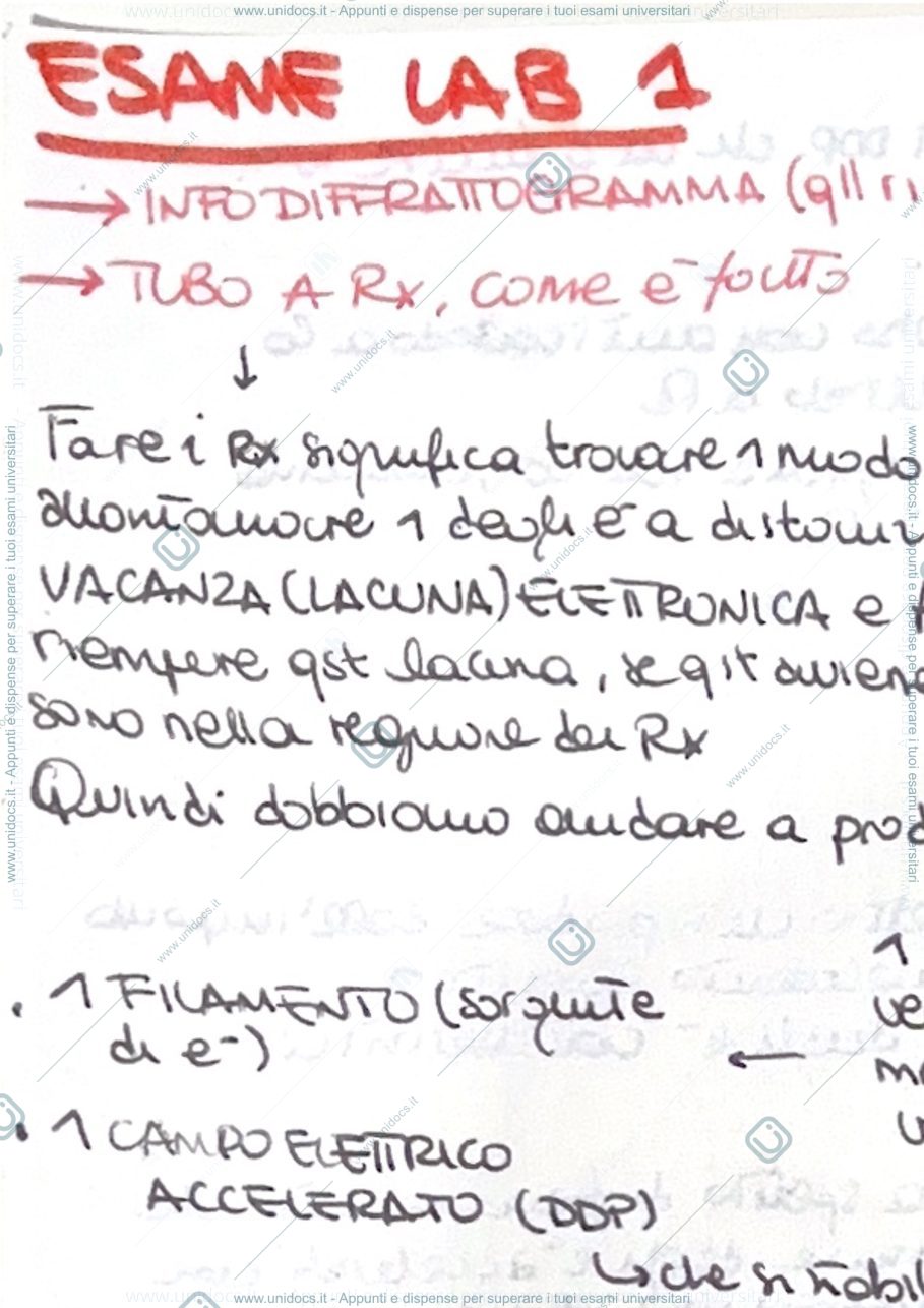 Anteprima pagina 1 — Domande Esame Laboratorio di Mineralogia e Petrografia