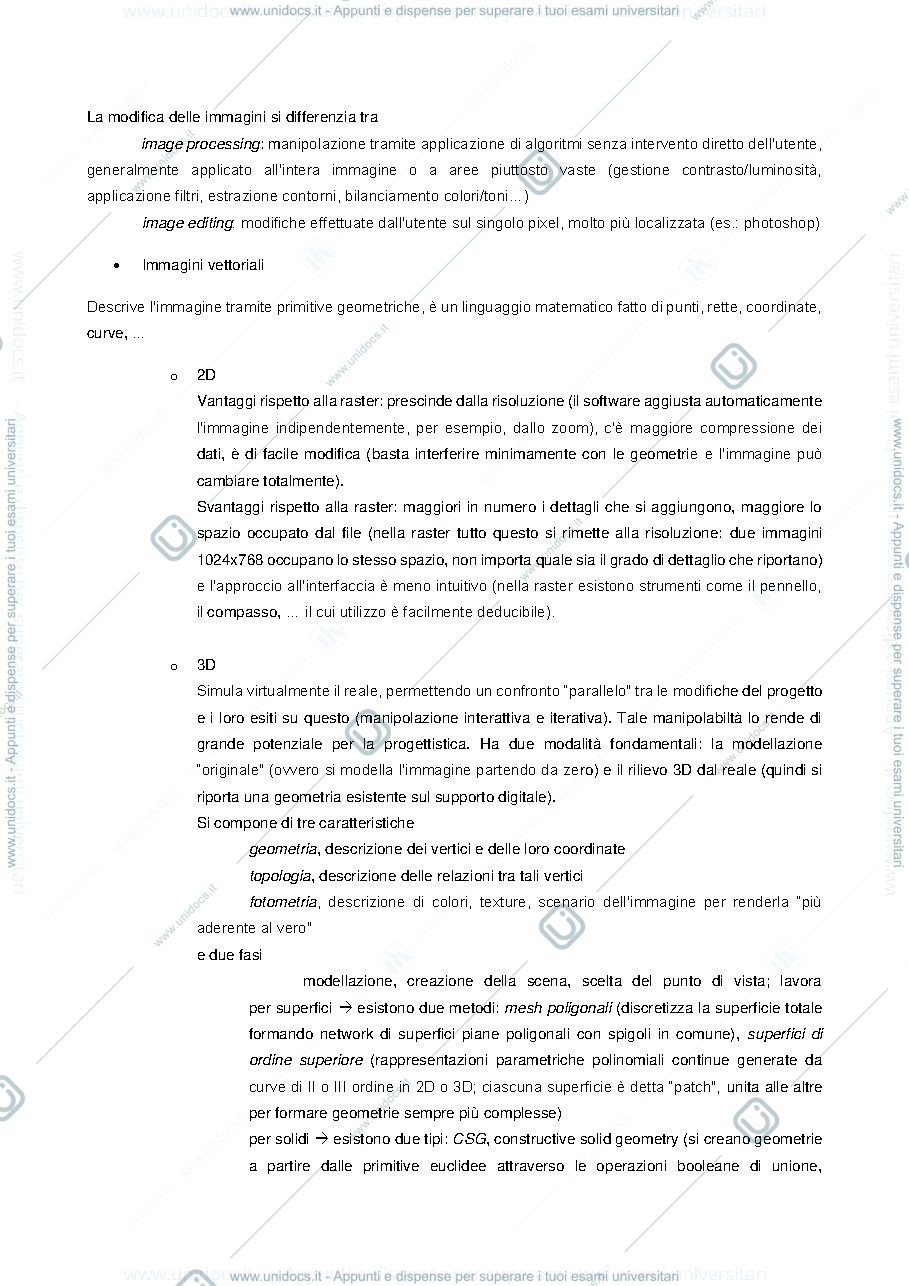 Anteprima pagina 3 — Appunti - Tecniche di rappresentazione