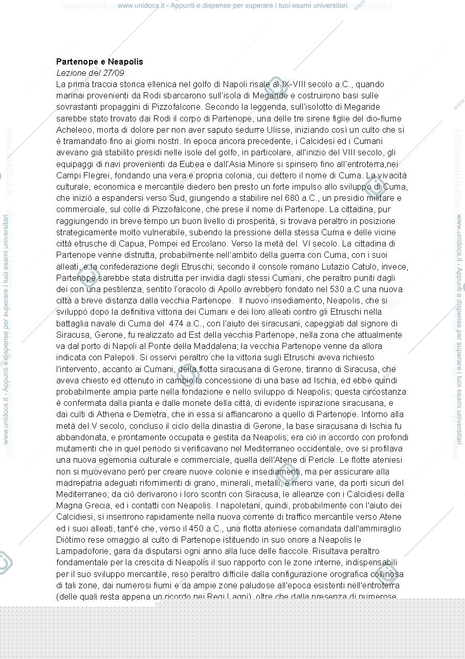 Anteprima pagina 1 — Napoli e partenope 