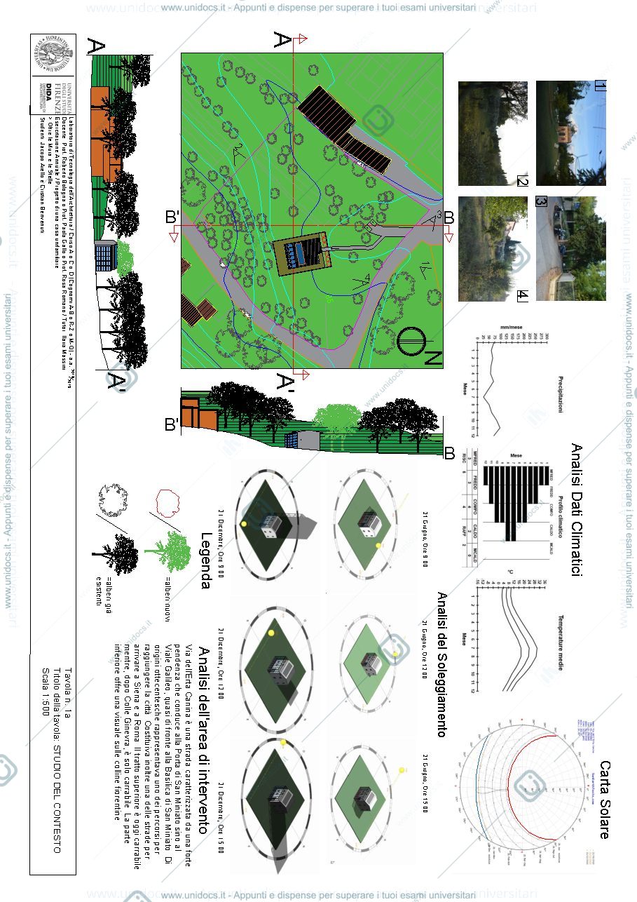 Anteprima pagina 1 — Tavole d'esame LTA - Prof. Romano