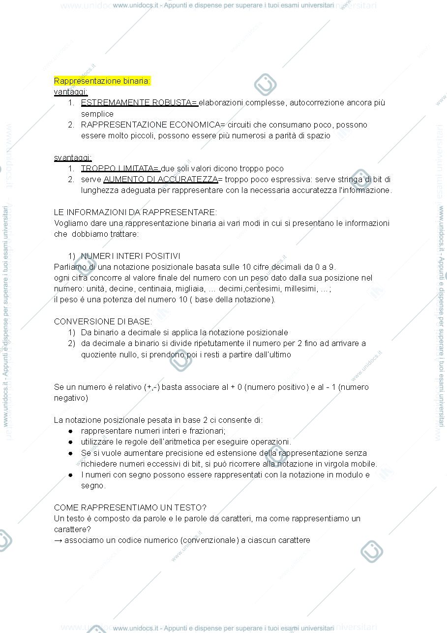 Anteprima pagina 3 — modulo uno e due del corso di informatica 
