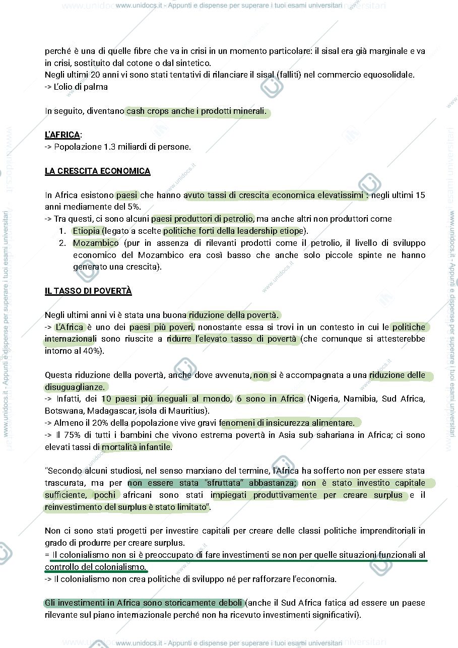 Anteprima pagina 3 — AFRICA NELLA STORIA POLITICA INTERNAZIONALE modernizzazione