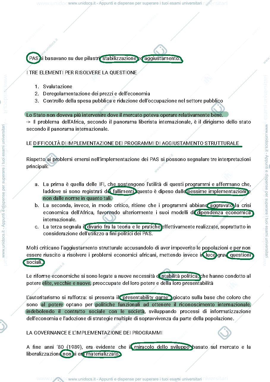 Anteprima pagina 4 — AFRICA NELLA STORIA POLITICA INTERNAZIONALE democratizzazione 