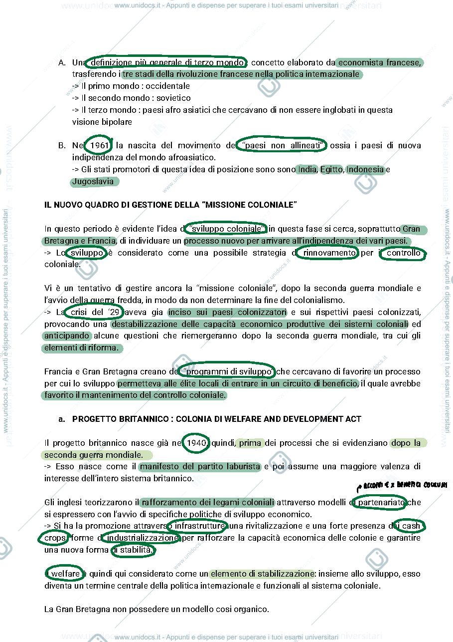 Anteprima pagina 4 — AFRICA NELLA STORIA POLITICA INTERNAZIONALE decolonizzazione e indipendenze